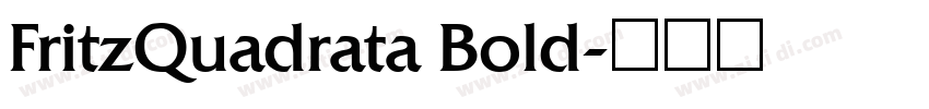 FritzQuadrata Bold字体转换